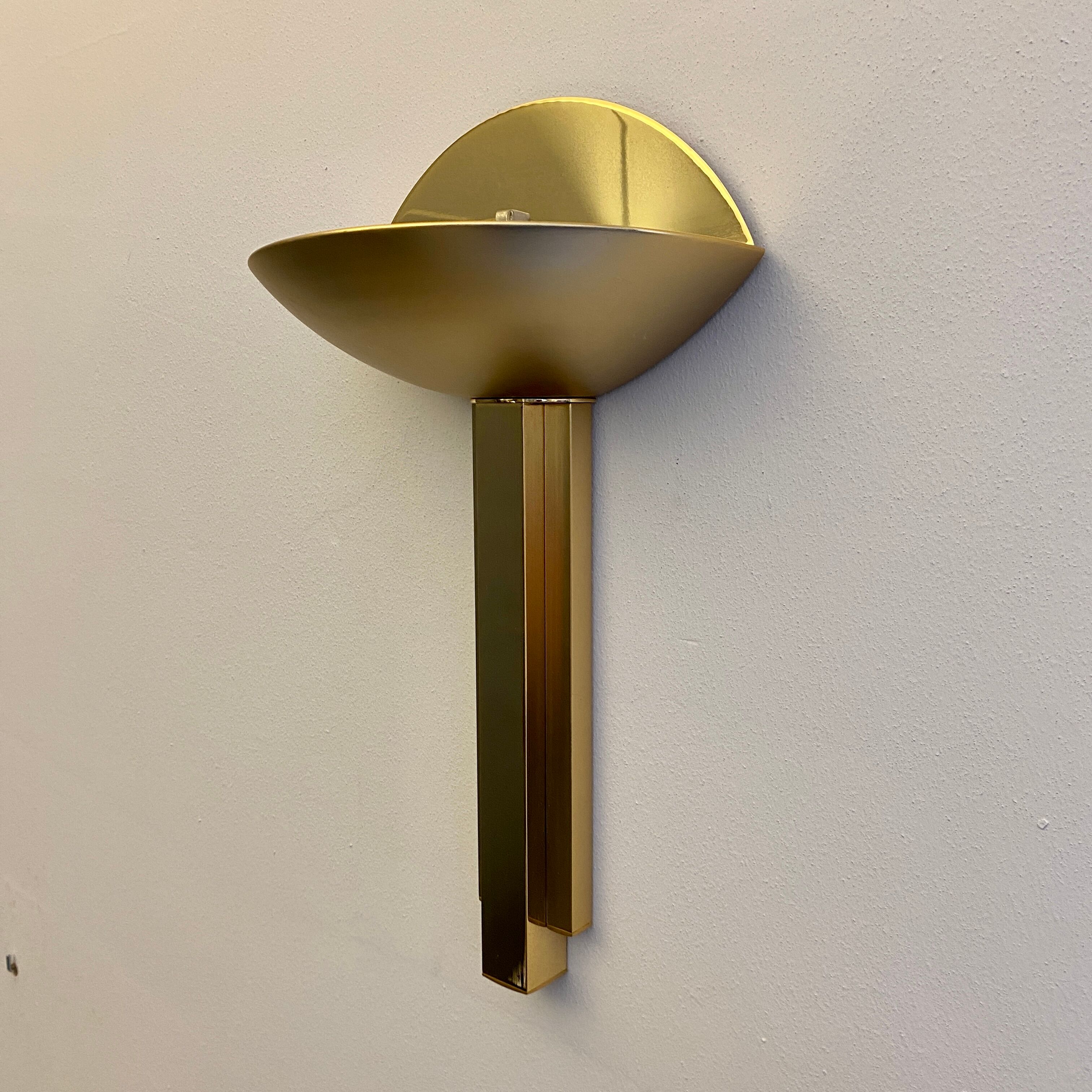 Half moon applied in Italian brass 1975