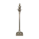 Silver metal palm lamp foot
