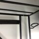 Cloakroom / Art Deco period coat rack in black wrought iron
