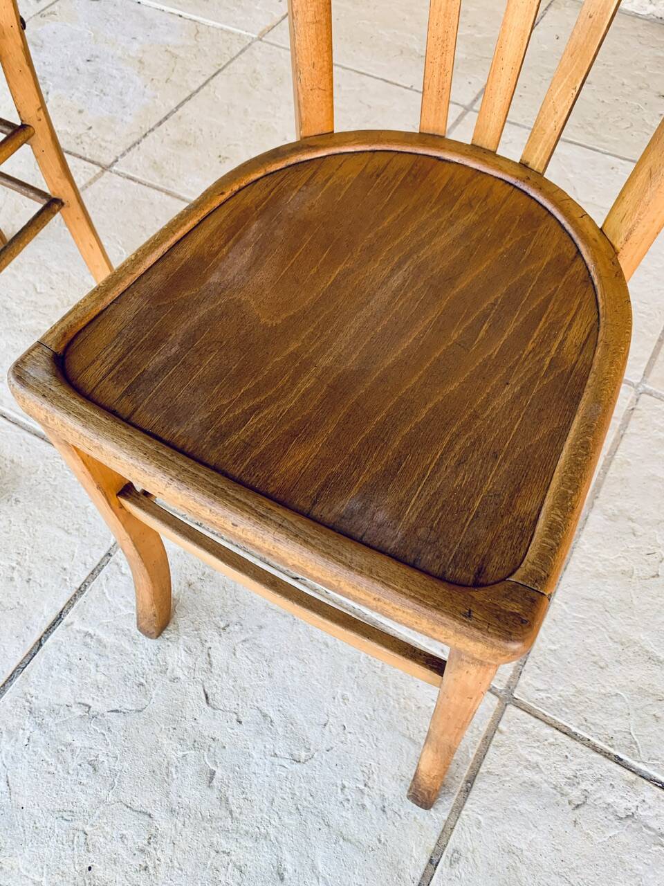 Pair of bistro chairs by Luterma, circa 50-60