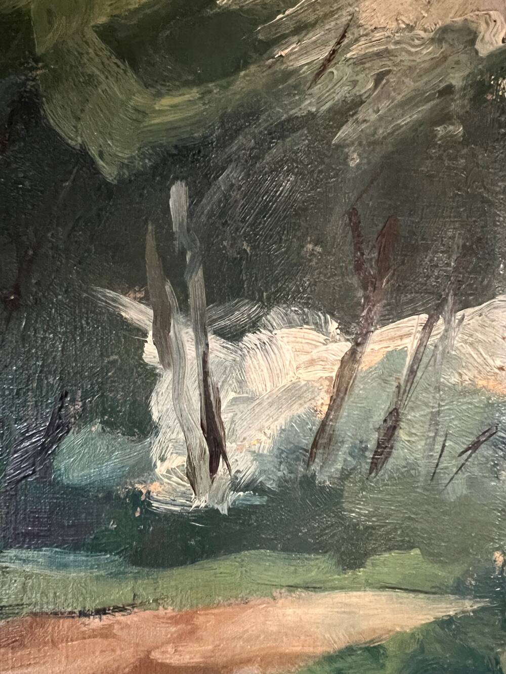 Painting "The house in the middle of the forest"