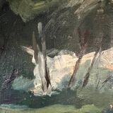 Painting "The house in the middle of the forest"