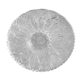 Chiseled glass dish