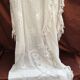 Old white lace tablecloth