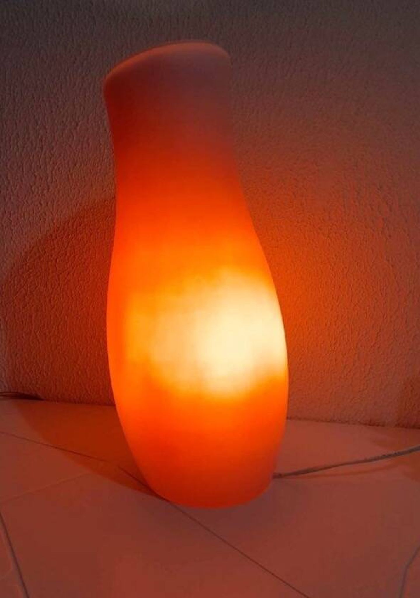 Lampe IKEA mylonit en verre vintage 1980