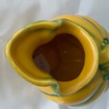 Green and yellow polychrome melon pitcher 1960