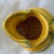 Green and yellow polychrome melon pitcher 1960