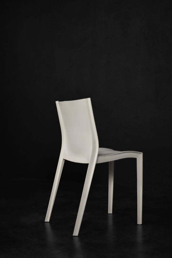 Mid-century smooth plastic vintage chairs by Philippe Starck for Xo Design, set of 5.