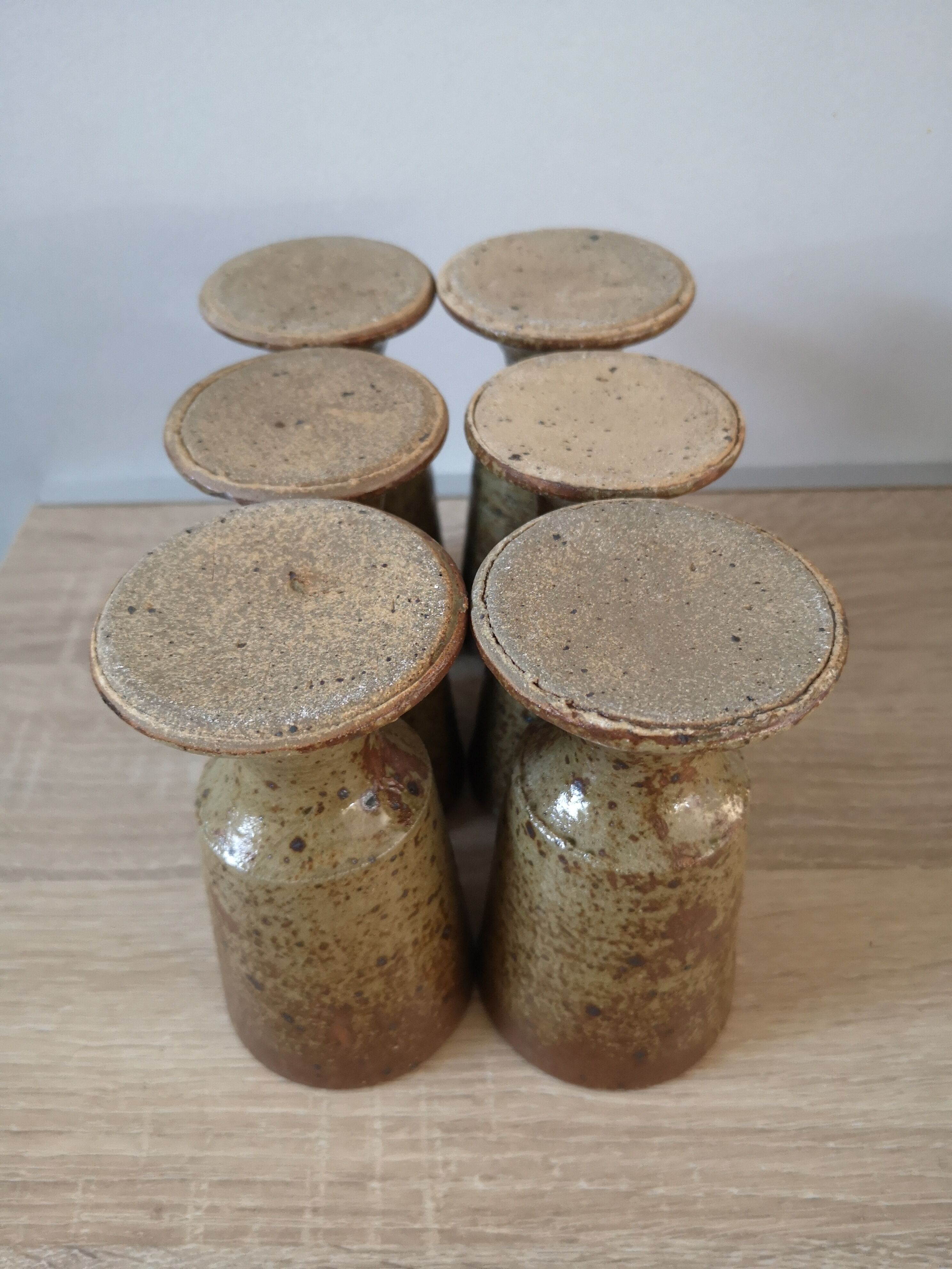 Lot of 6 pyrite mazagrans