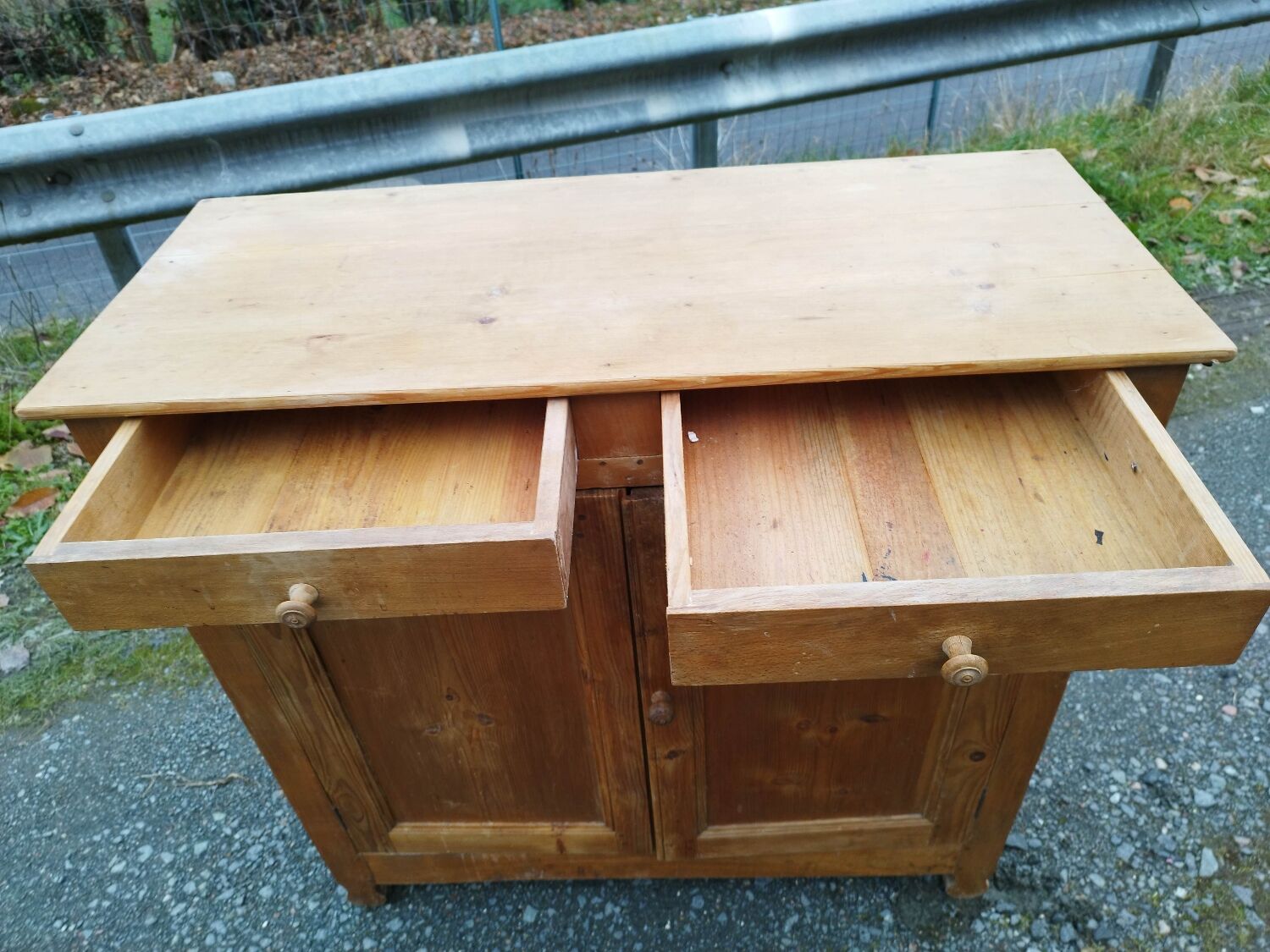Parisian sideboard in drawer door pine good condition