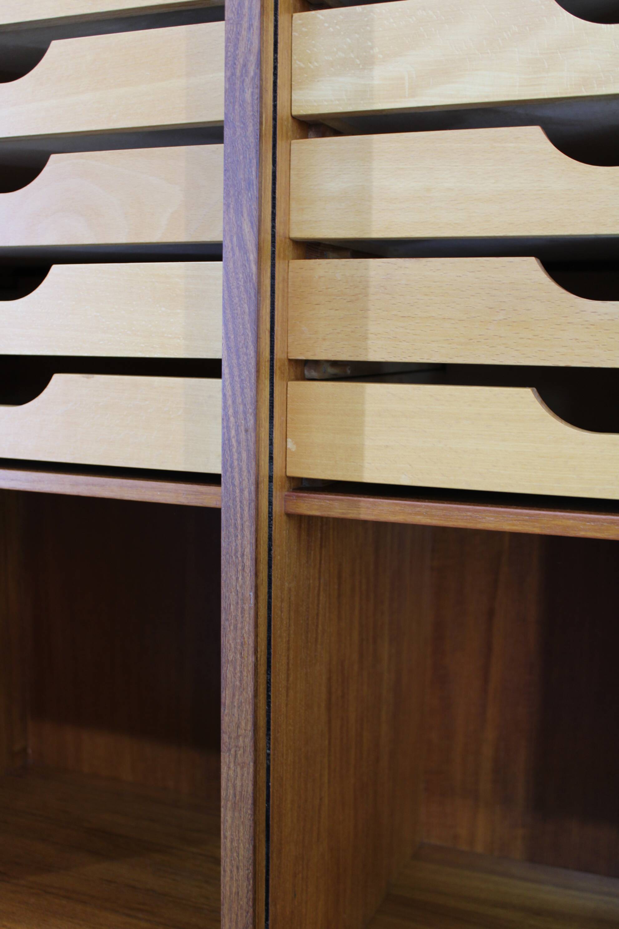 Cabinet de bureau tambour des années 60, Danemark.