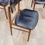 Teak table and 6 chairs