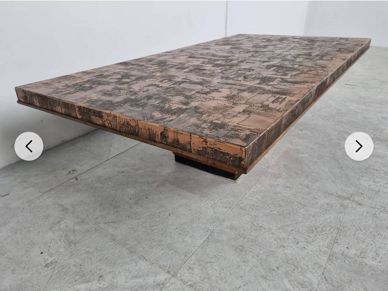 Brutalist table from the 1970s.