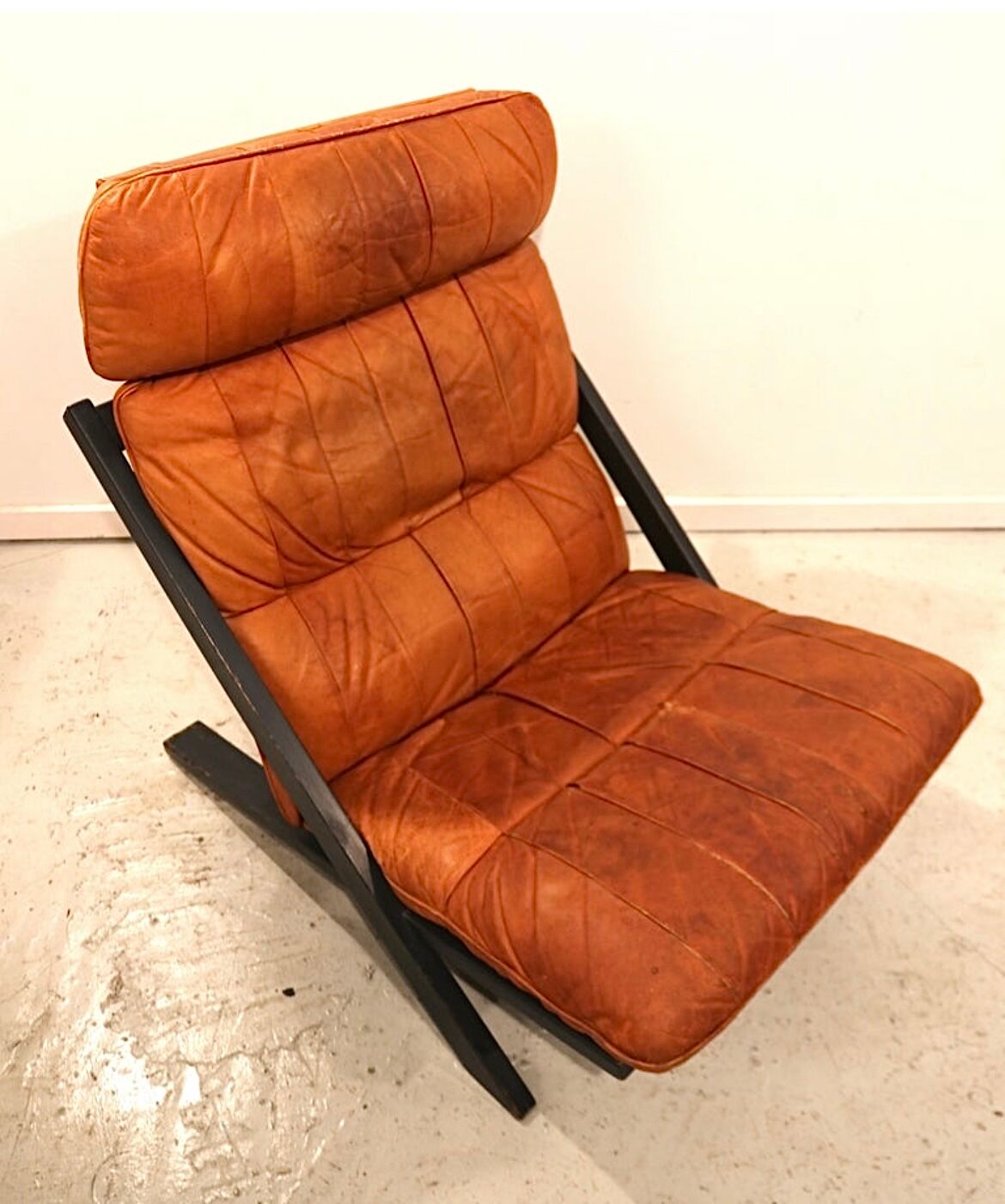 Ueli Berger for De Sede DS80 Lounge Chair, Tanned Leather