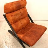 Ueli Berger for De Sede DS80 Lounge Chair, Tanned Leather