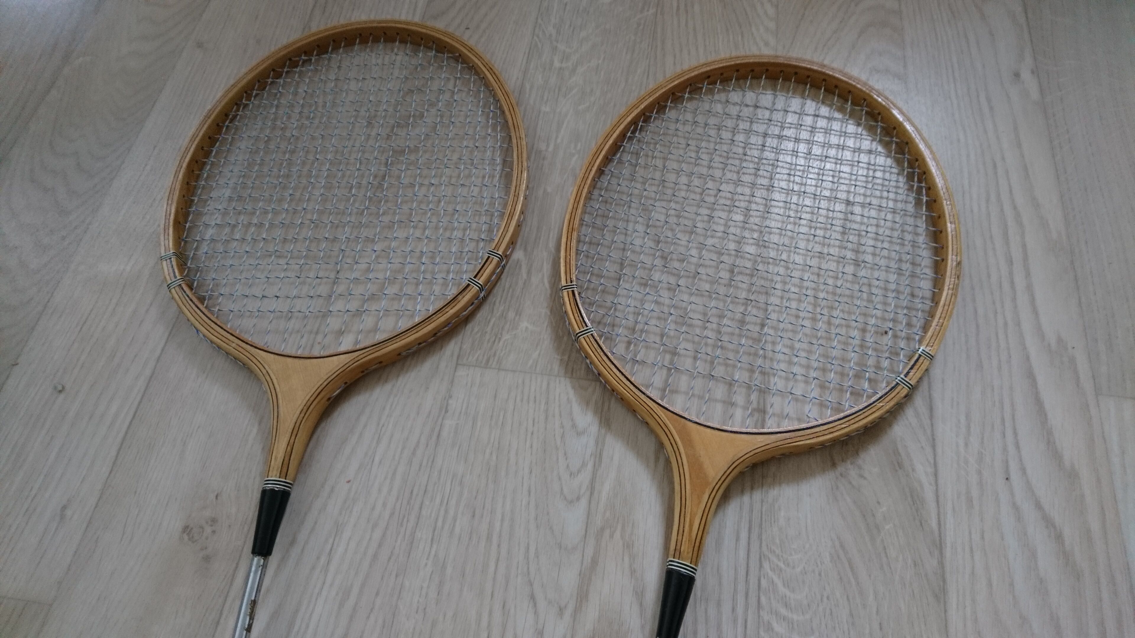 Vintage badminton rackets