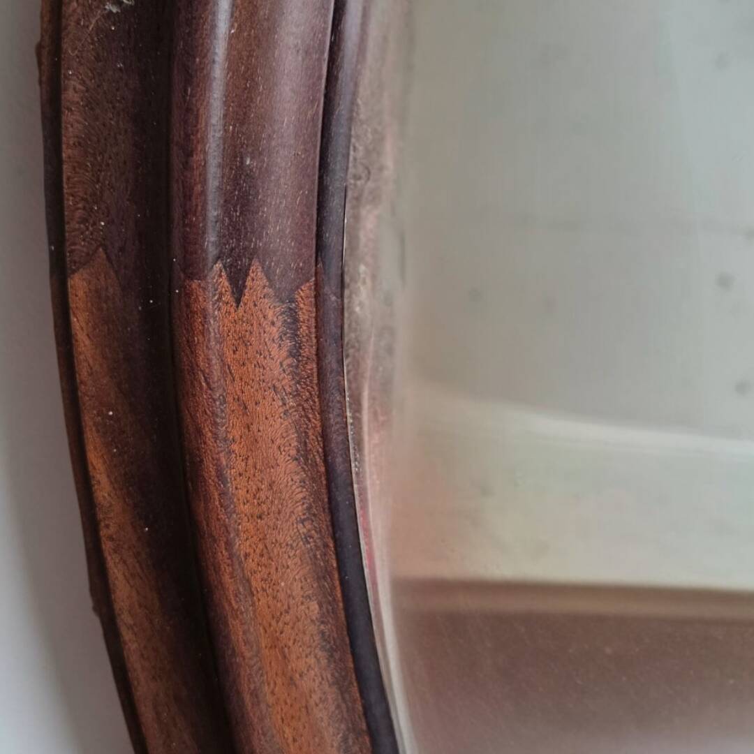 Large wooden mirror