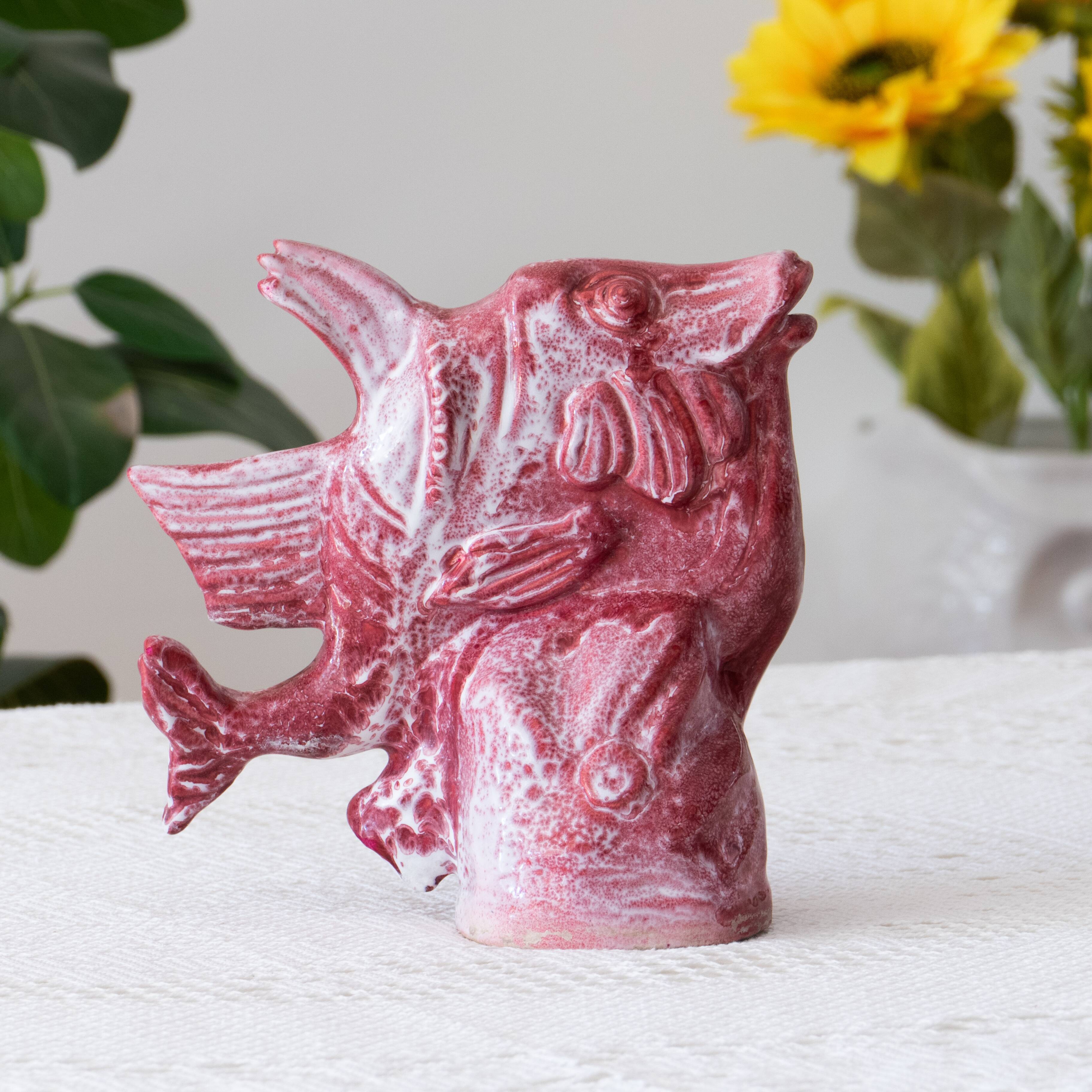 Statue 1930 large enameled fish