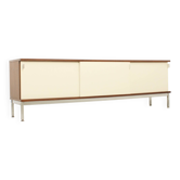 Sideboard of three sliding doors published by Airborne, France, 1960s.