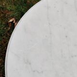 Red coffee table alabaster side table