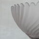 Dutch mid-century floor lamp with glass shade