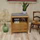 Large oak bedside cabinet