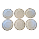 Série de 6 assiettes à dessert Bernardaud Limoges – Art Déco – A714