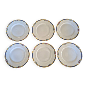 Set of 6 dessert plates Bernardaud Limoges – Art Deco – A714