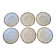 Série de 6 assiettes à dessert Bernardaud Limoges – Art Déco – A714