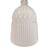 Duo suspensions en verre de couleur blanche
