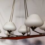 Scandinavian 6-light chandelier from the 60s