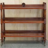 Chariot bibliothèque en acajou circa 1840 à trois niveaux