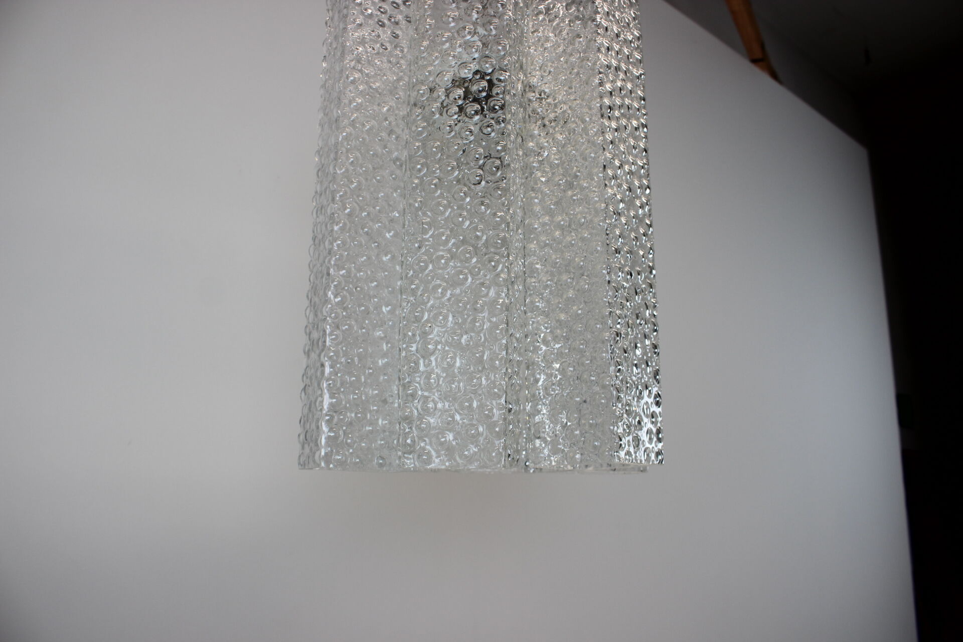 Glass chandelier by Kamenicky Senov, 1970's