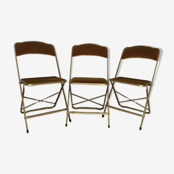 Set of 3 folding chairs