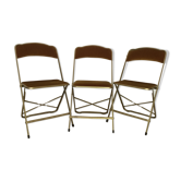 Set of 3 folding chairs