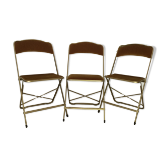 Set of 3 folding chairs