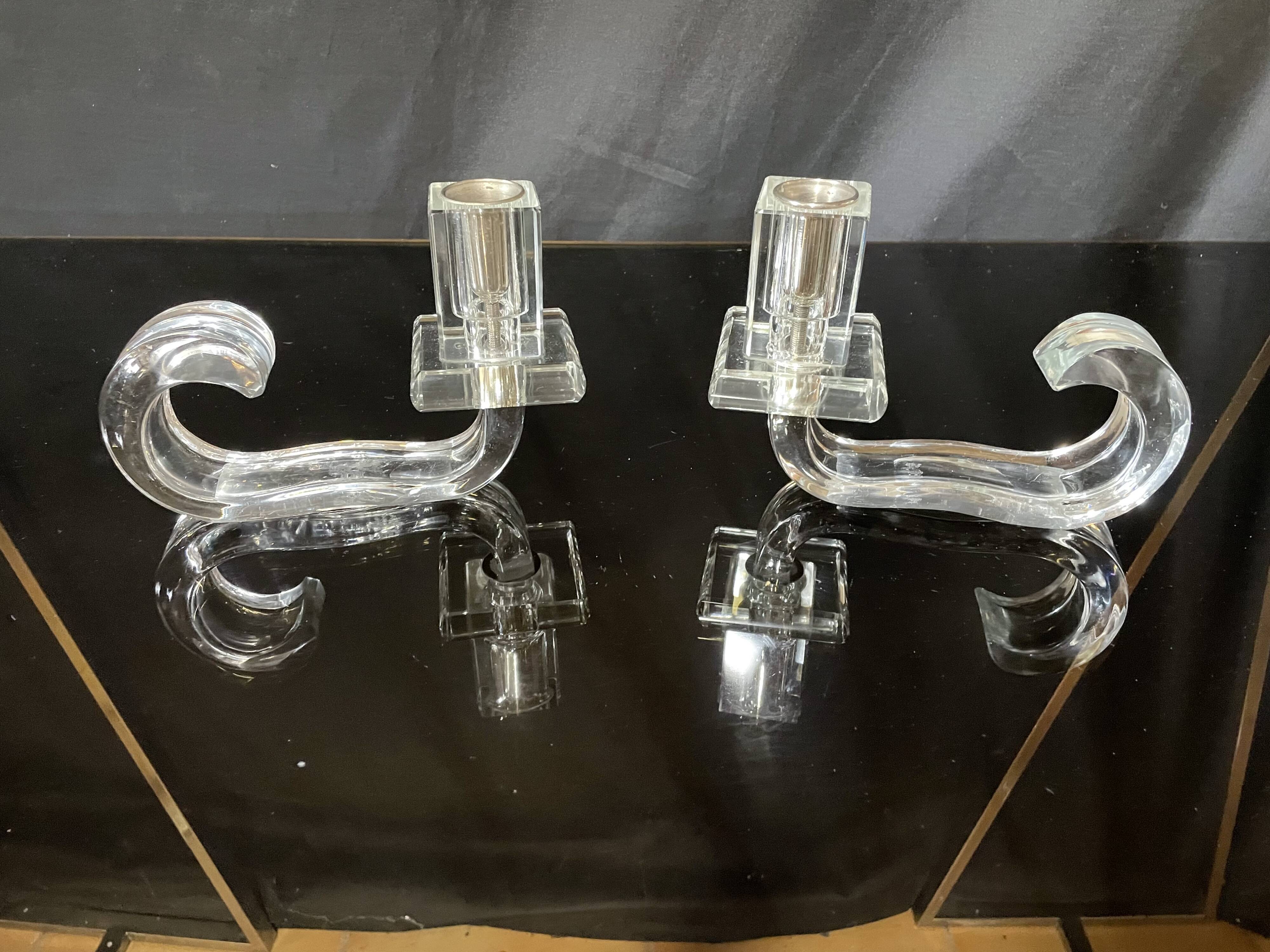 Pair of candle holders year 1970