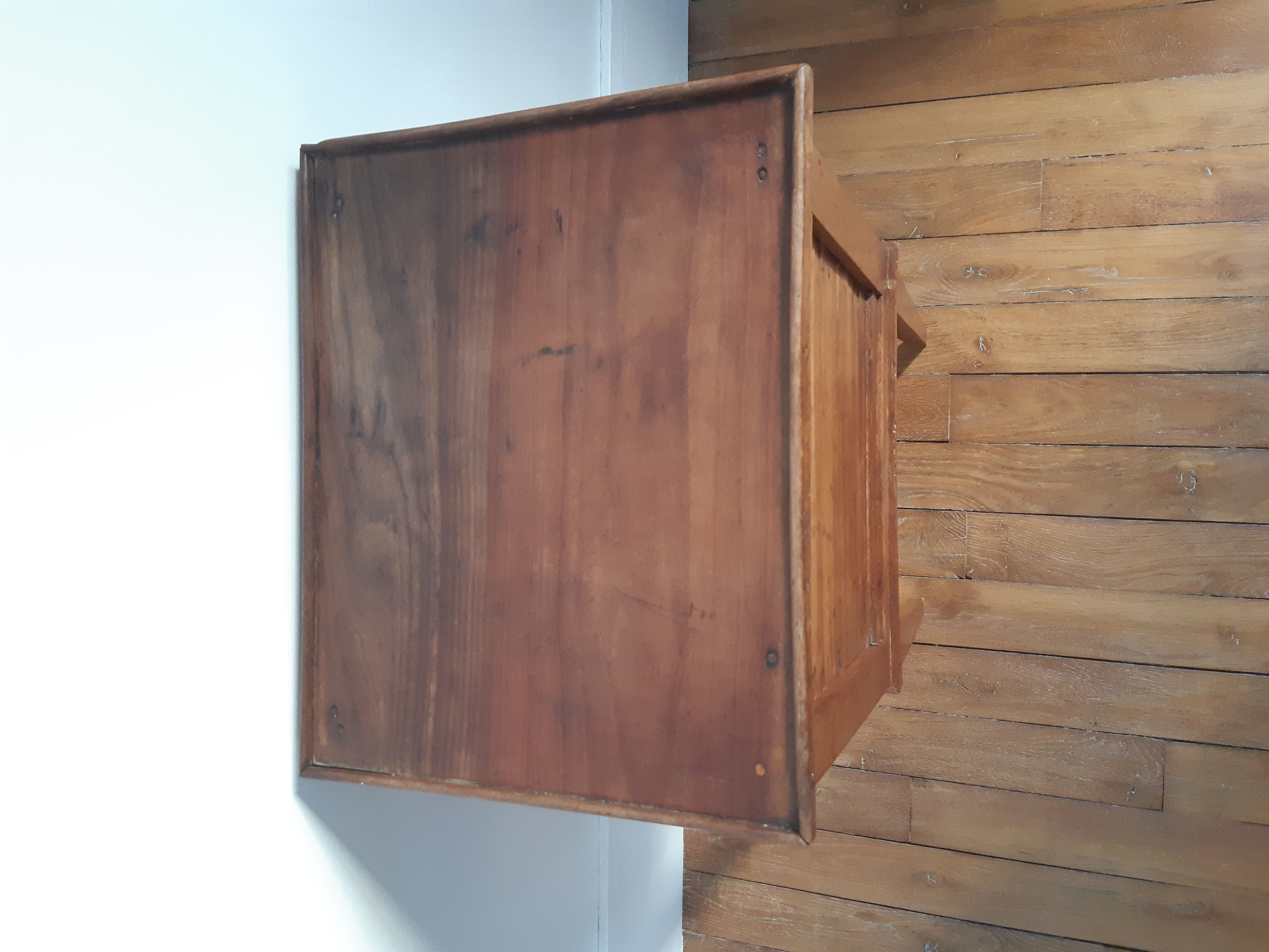 Directoire style curtain bedside table