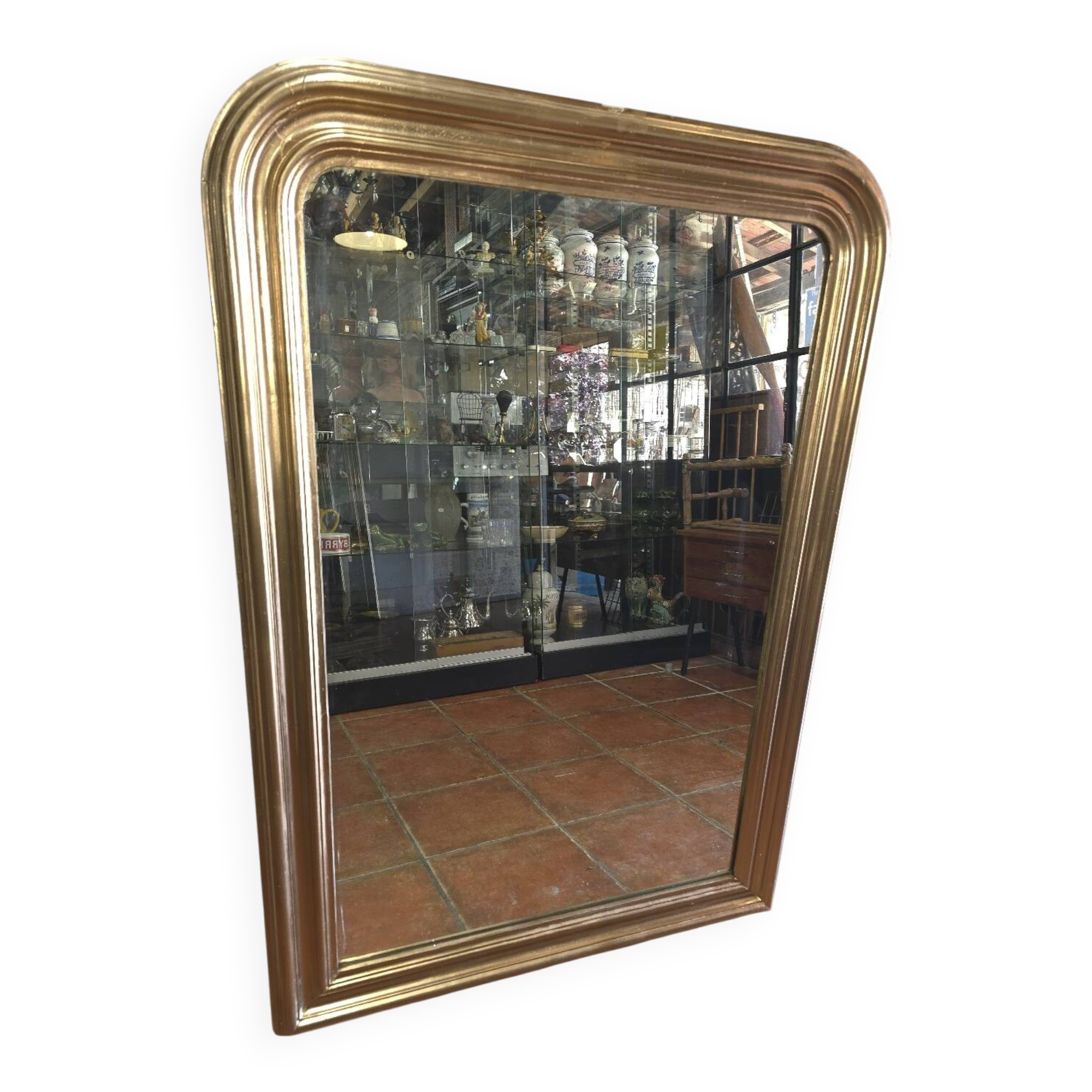 Miroir doré style Louis philippe