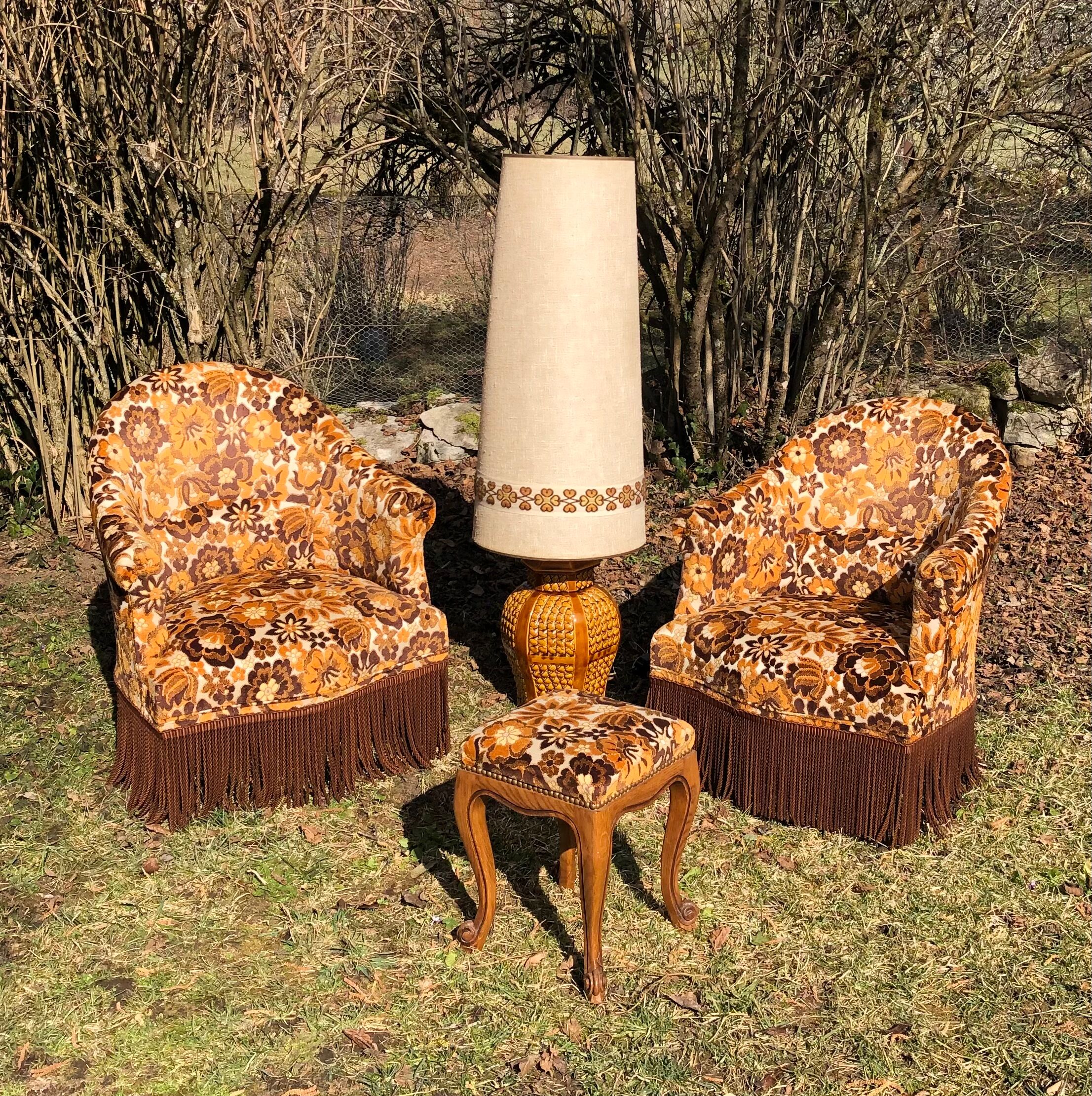 Toad chair and footrest set