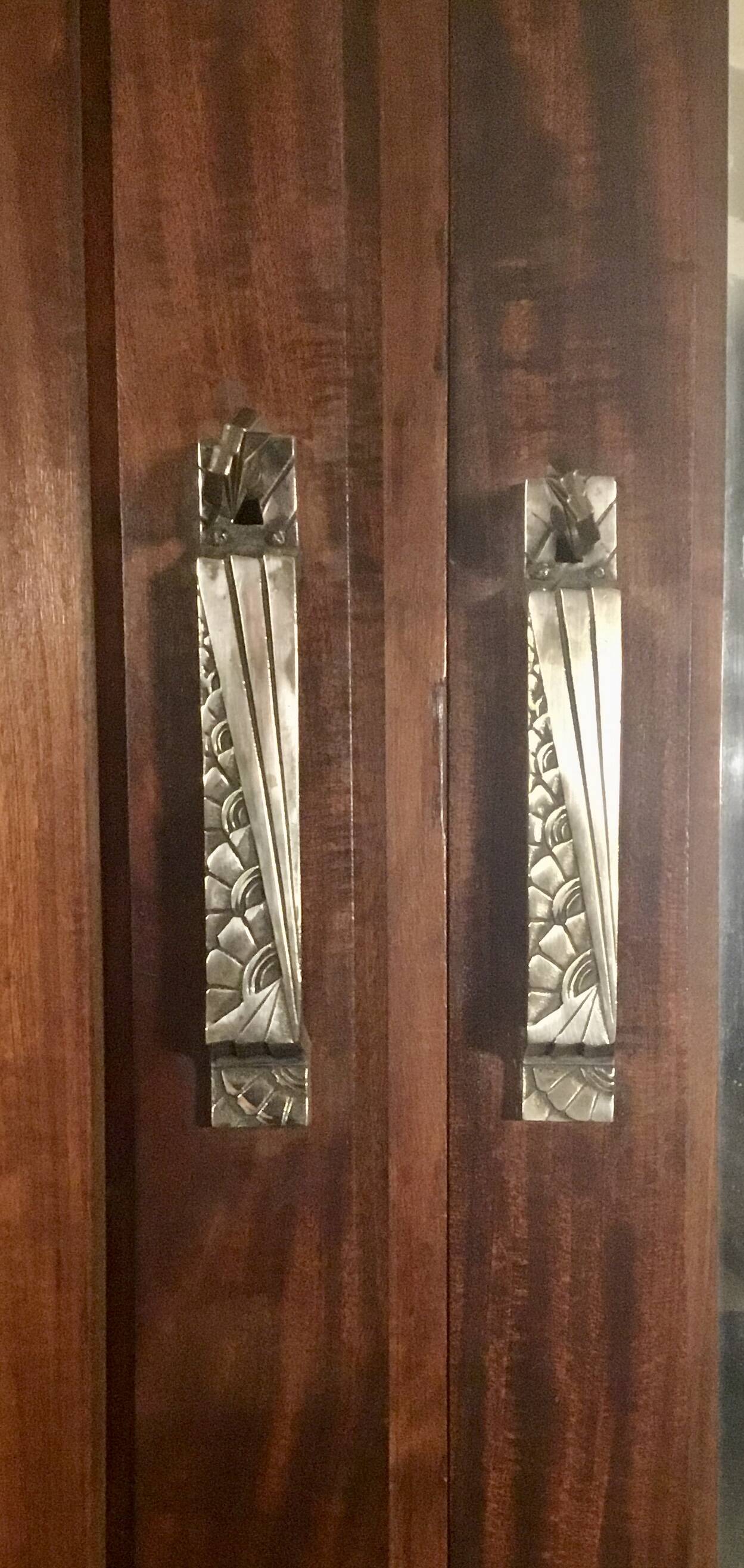 Art Deco mahogany wardrobe