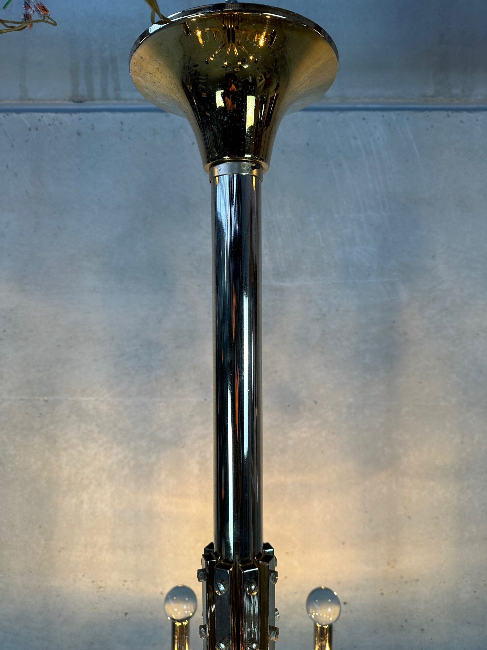 Chandelier vintage italien Gaetano Sciolari
