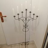 Forged iron candelabrum