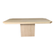 Travertine dining table