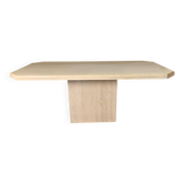 Travertine dining table