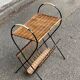 Rattan and woven wicker bedside table