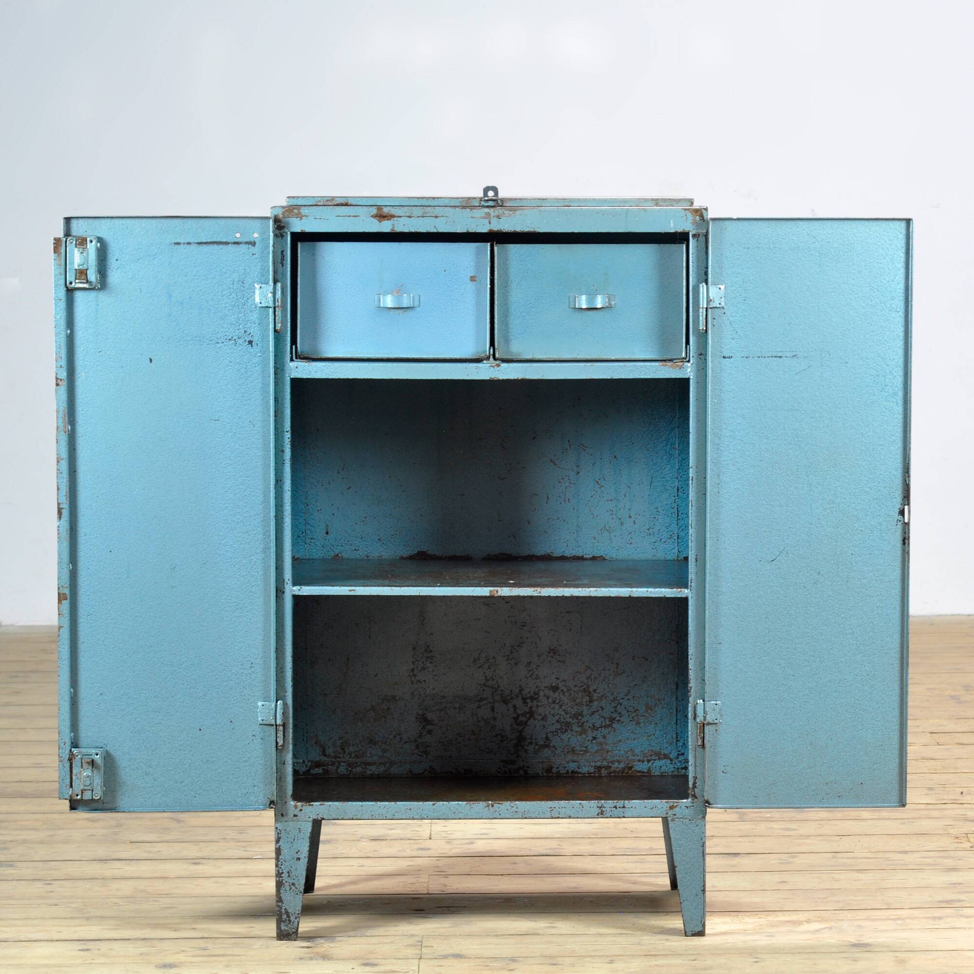 Iron industrial cabinet, 1970s