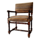 Ancien fauteuil "caqueteuse" de style Louis XIII