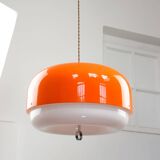 Rare XXL Orange Medusa Pendant Lamp from Guzzini, 1970s