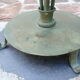 Art deco wrought iron floor lamp with arrows